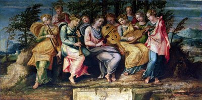 Apollo e le Muse da Italian School